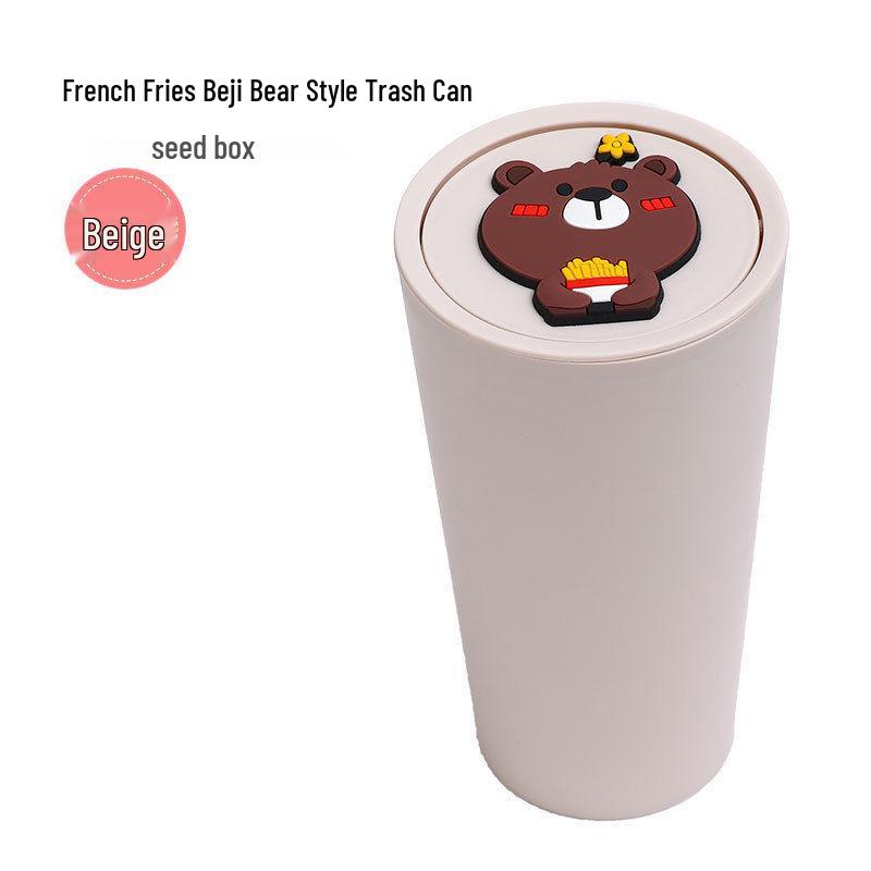 Mini Car Trash Can & Cup Holder – Cute & Creative Interior Storage