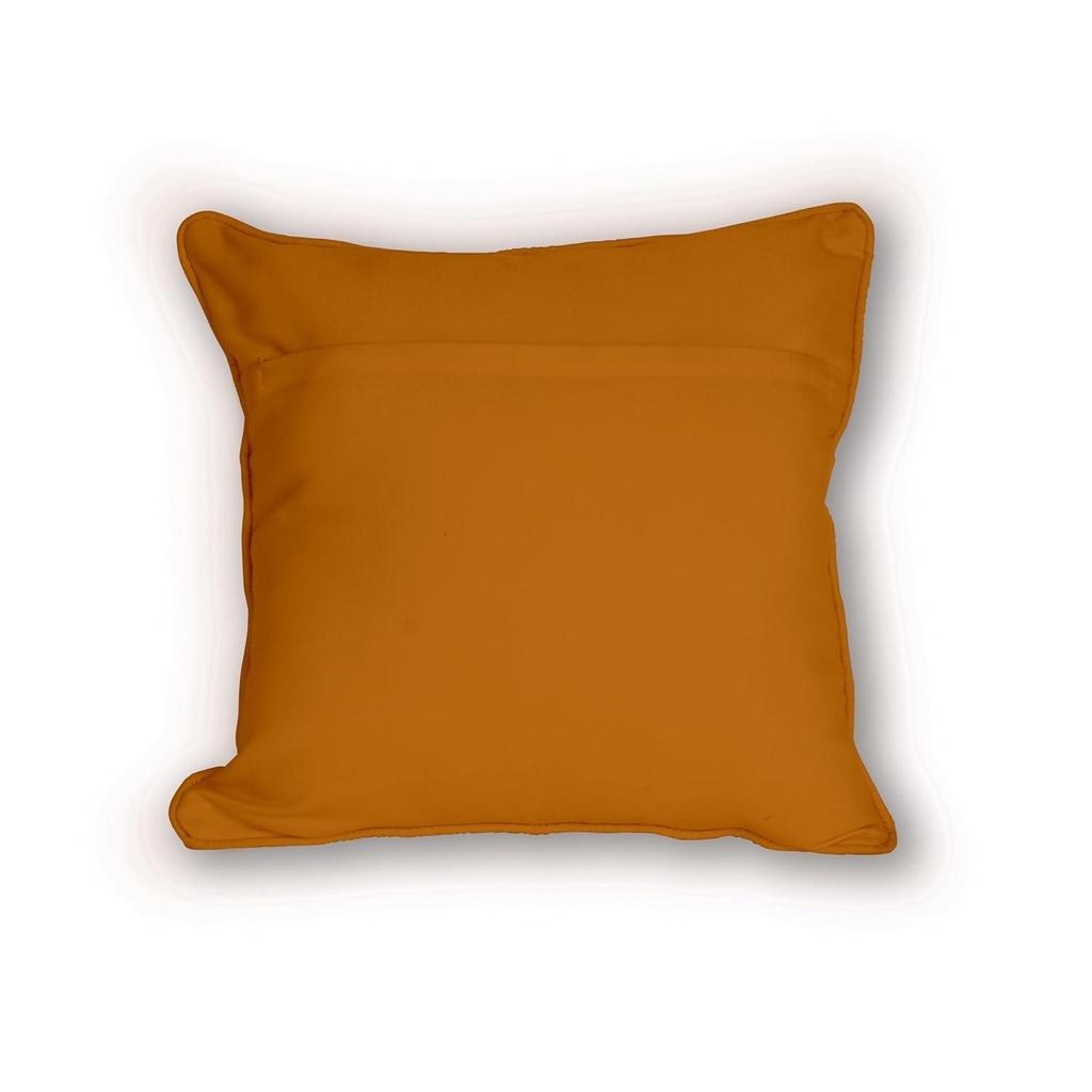 Satin Ethnic Cushion Covers Cow & Lotus Art, 16x16 Inches, Pack of 5 for Living Room & Festive Decor