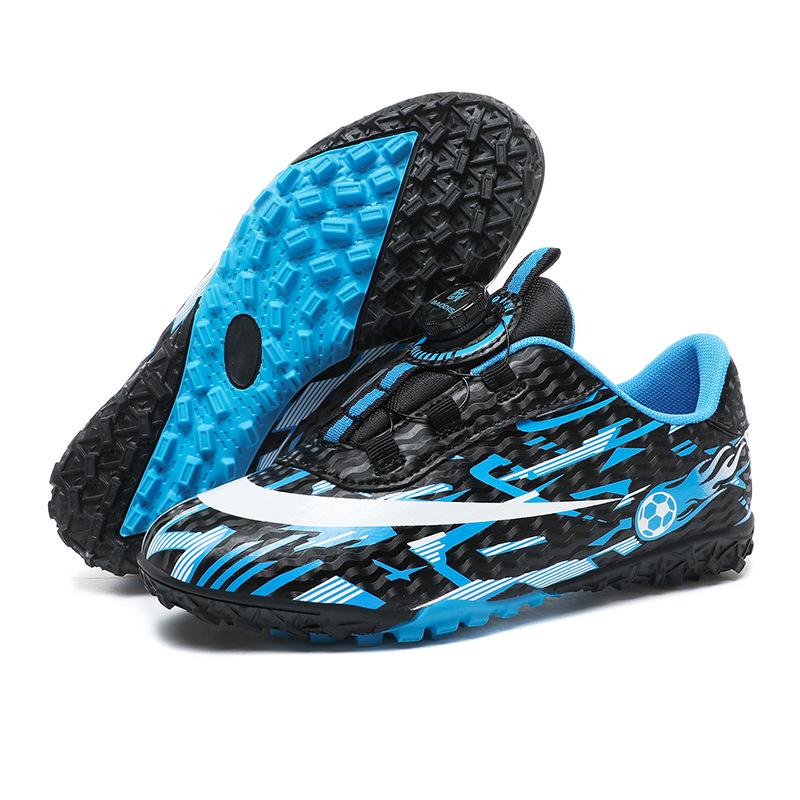 Cross-border New 2025 New Girls and Boys Long Nails Football Shoes Broken Nails Student Velcro Spin Training Shoes