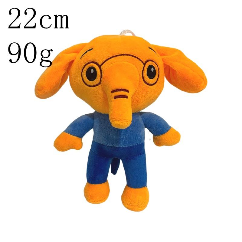 Jucărie de pluș nouă drăguță Plim Plim Personaj de desene animate Păpușă umplută Cloun drăguț Porc Elefant Urs Pisică Figurină Pluș moale Cadou pentru Copii Ziua de naștere Decor Cameră de Acasă