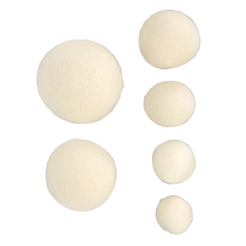 6pcs Wool Drying Balls Reduce Static Electricity Adsorb Impurities Fabric Softener Ball for Laundry