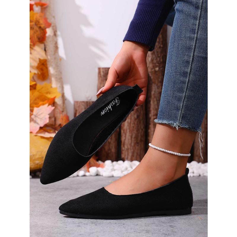 Pointed Leopard Print Pumps for Women's 2025 Autumn New Flat Plus-size Beanie Shoes