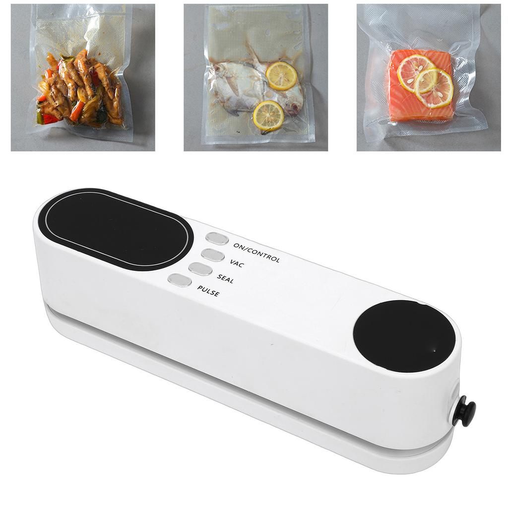   Food Vacuum Sealer 60KPa Rechargeable Automatic Food Sealer Machine 3 Temperature Setting Portable for Home Outdoor Travel