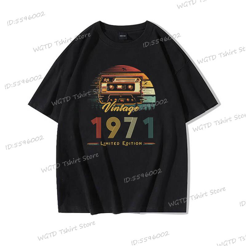 

Мужская Женская Футболка Сделано в 1970 Подарок на 55-летие Хлопок Футболки с коротким рукавом Мужские Винтажные 1970-1979 Футболки Ограниченной Серии 3XL