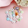10Pz/sacchetto Giapponese Carino Cartone Animato 25mm Mini Spilla Borsa a Mano Zaino Tessuto DIY Spilla Decorativa Kawaii Spille (Modello Casuale)