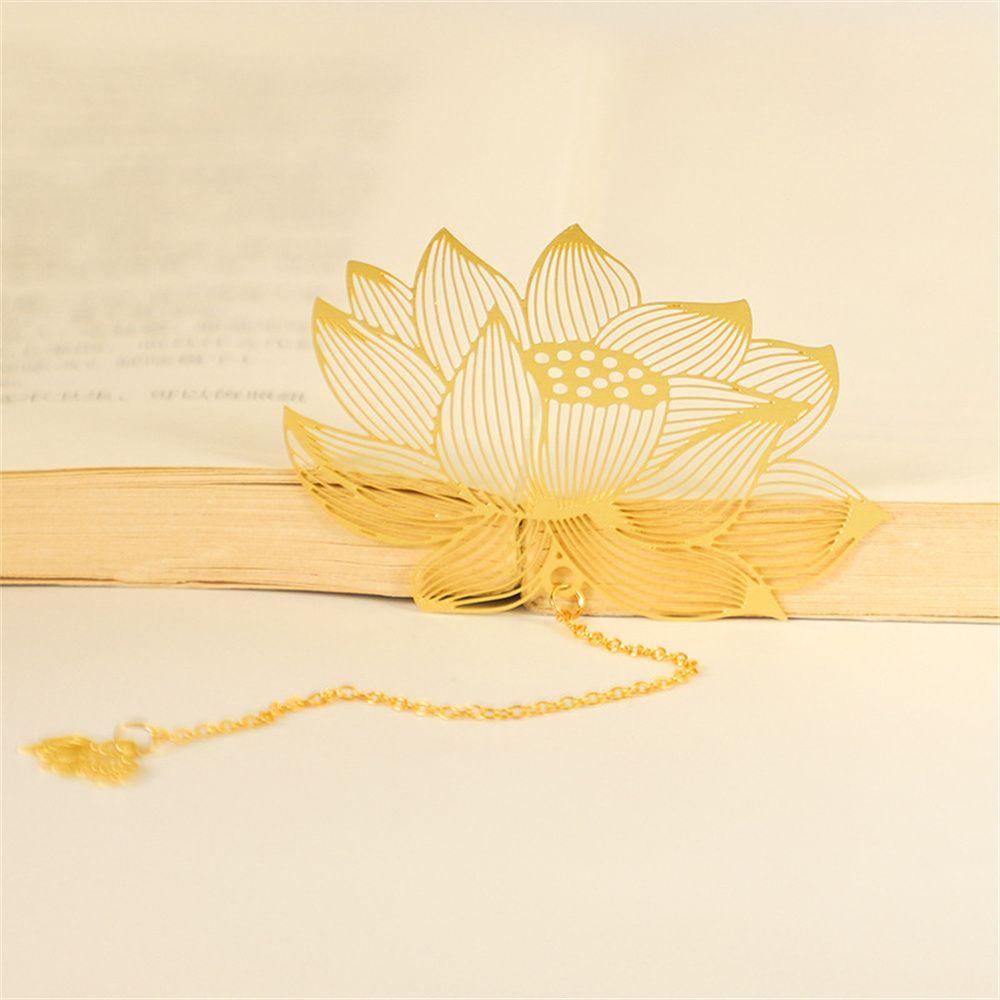 Chinese Style Vintage Page Clip Book Holder Metal Bookmark Leaf Bookmark Hollow Book Mark Bookmark