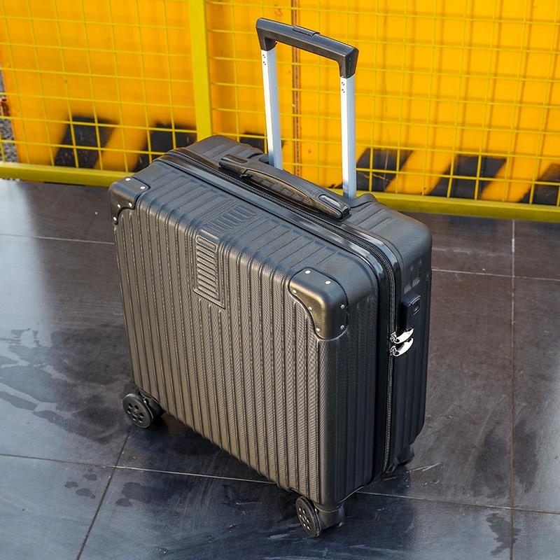Lightweight Mini Trolley Suitcase with Combination Lock, 18-20 Inch - Ideal for Students and Kids.
