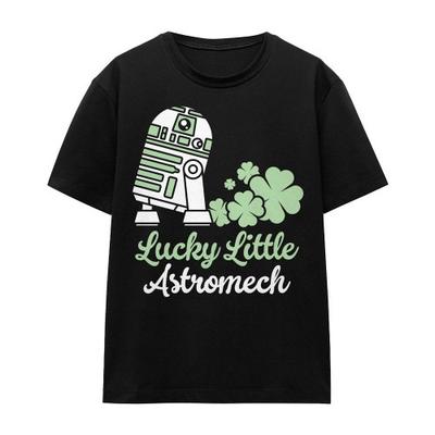 STAR WARS Unisex Adult Lucky Astromech St Patricks Day T-Shirt