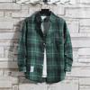2024 Men's Plaid Velvet Warm Long Sleeve Shirt - Autumn/Winter Collection