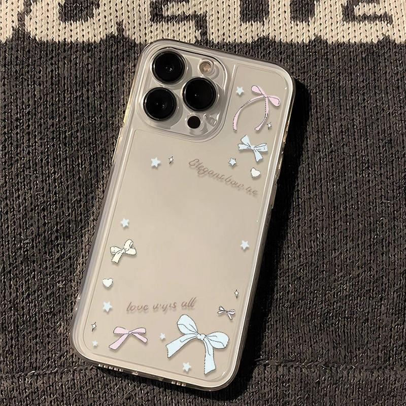 Simple Stars Are Suitable for Apple 17air Mobile Phone Case 16E New 15promax Transparent 14 All-inclusive 131211.
