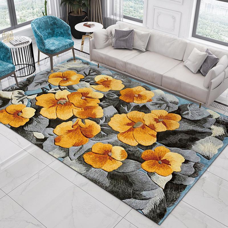 Nordic Ethnic Style Carpet Living Room Bedroom Sofa Coffee Table Tatami Bohemian Home Carpet