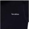 Sporty   Rich Ho741na Navy White Serif  Serif  Logo Hoodie Polar Fleece Women S Hoodie