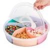 Multi-function Food Storage Tray with Lid Food Containers Tray To Keep for Nuts and Candy Dried Fruit Snack Plate Serving Platte