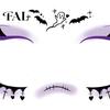 Funny Face Tattoos Halloween Tattoo Stickers, Waterproof Scary Makeup Decals for Party, Easy Apply Patch Temporary Wound Scar Body Art Kids