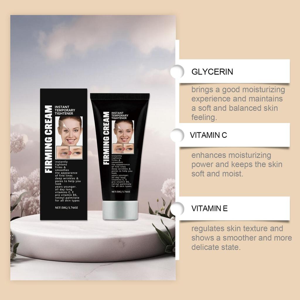 AMZ Facial Cream Gentle Moisturizing Softening Deep Nourishing Brightening Hydrating Refreshing Non-Greasy Daily Skincare for All Skin Types 50g