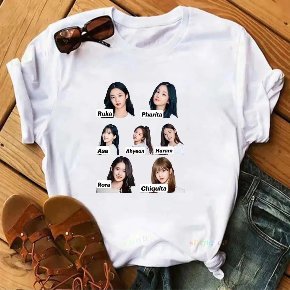 BabyMonster Welttournee 2026 Sweatshirt Hello Monsters KPOP Fan T-Shirt Damen Baumwolle Lässige Mode T-Shirts Paartshirt S