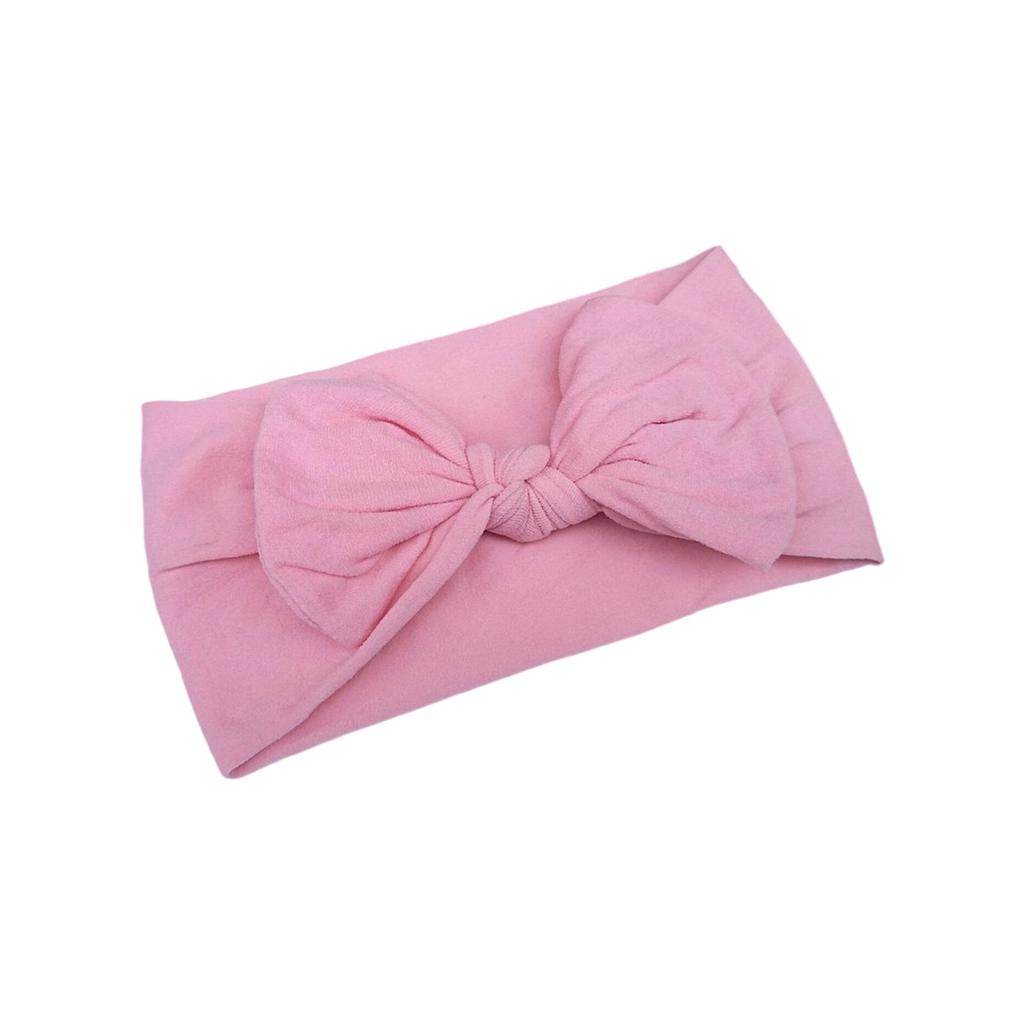 Soft Nylon Baby Hair Bows Gentle Elastic Headbands For Infants Toddlers Multi Color Options