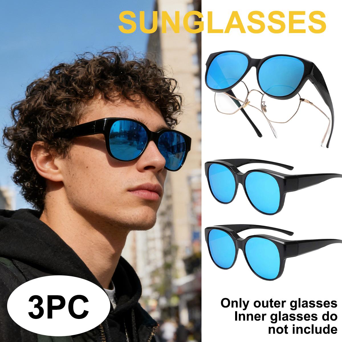 VOPHA 2026 New Sunglasses Myopia Glasses Cover Sunglasses Fit Over Glasses Men Women UV400 Wear T03