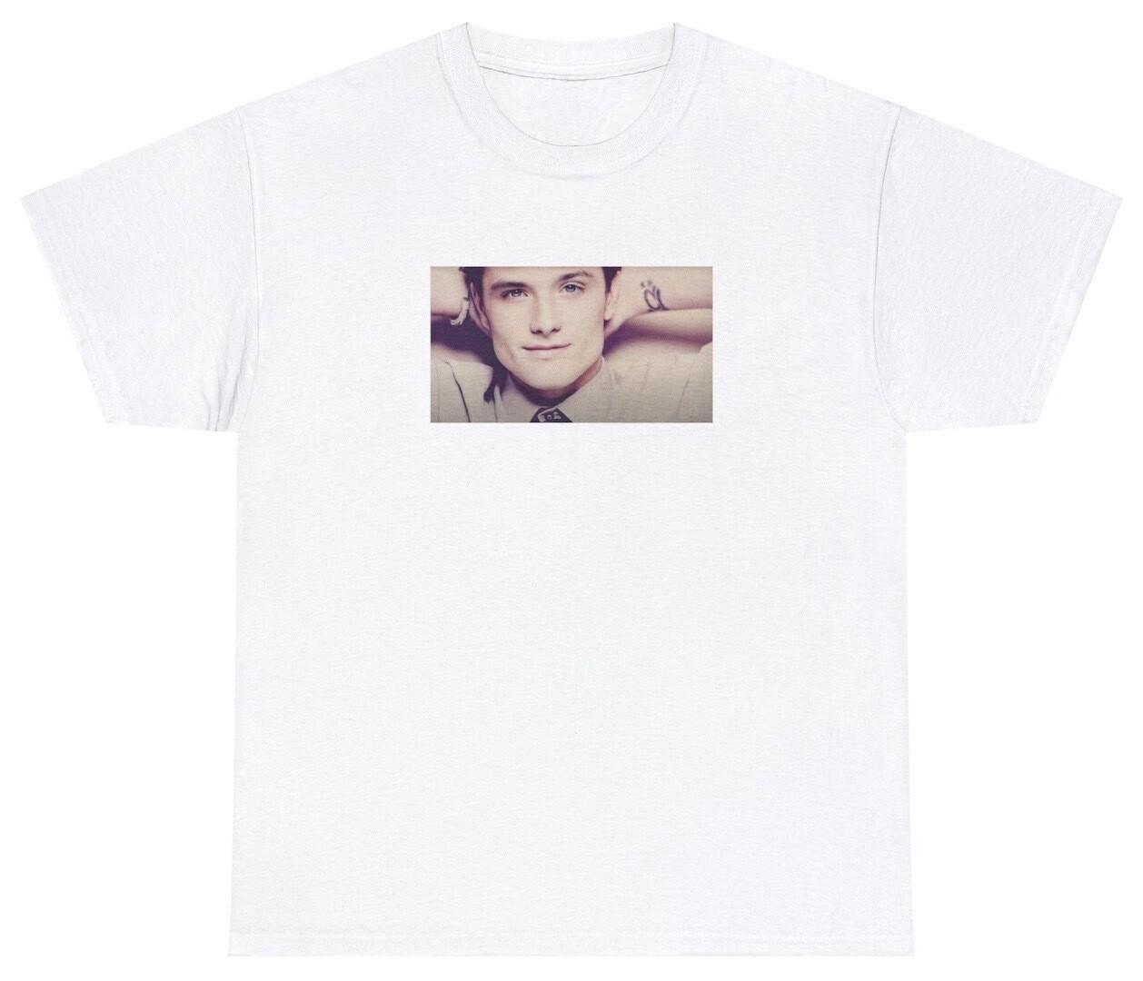 Josh Hutcherson T Shirt Funny Whistle Baby Cringey Y2K Meme Movie Lover Tee S
