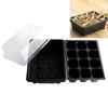 3Pcs/Set 12 Cell Seed Starter Kit Starting Plant Propagation Tray Dome Gardening