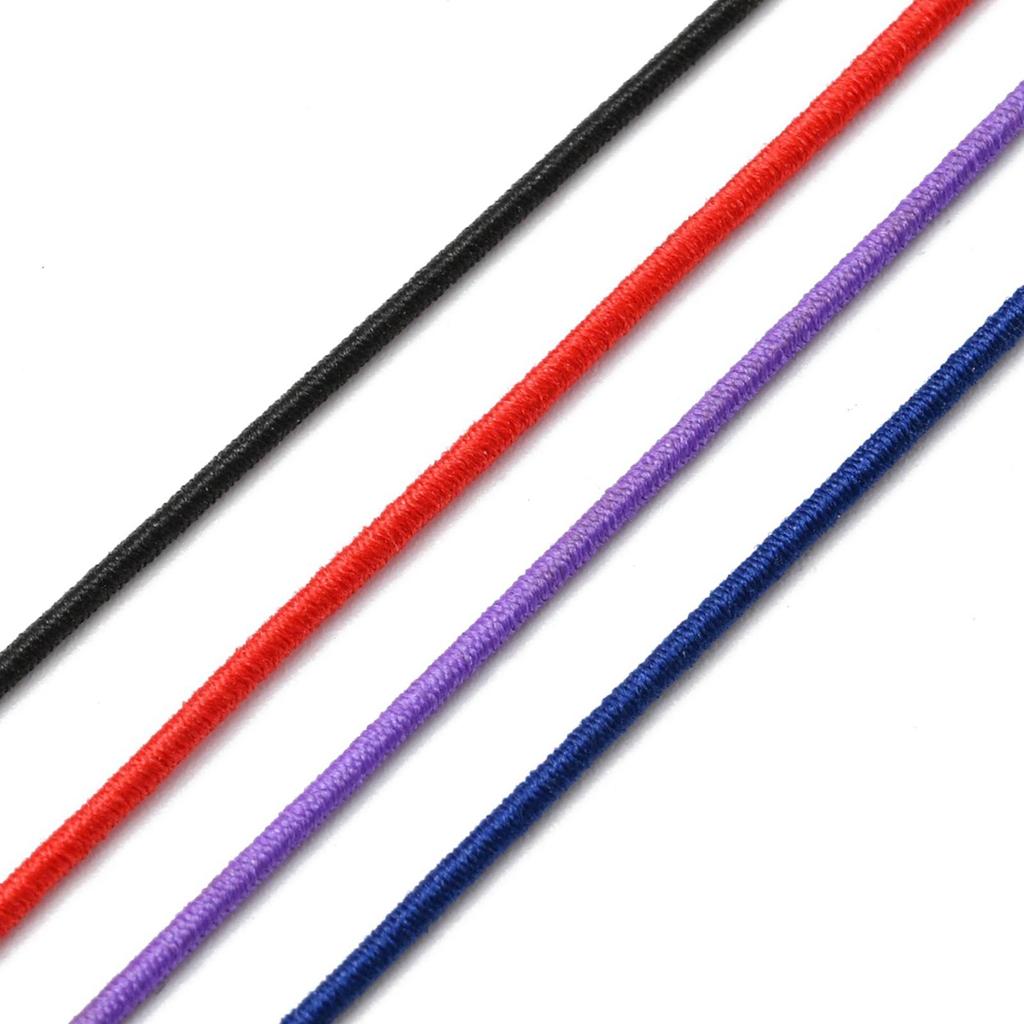 10 Rolls Mixed Color 1mm Polyester Elastic Cord for DIY Bracelets, Necklaces, Beading