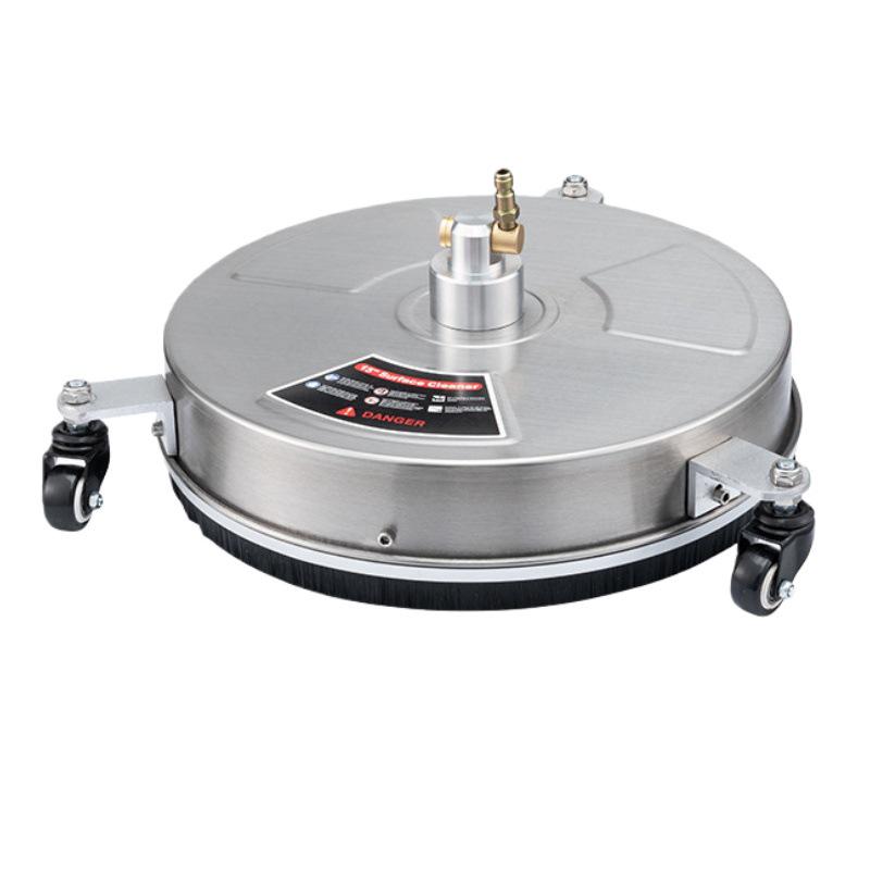 15" Stainless Steel High-Pressure Floor Scrubber with Quick-Connect for Home & Outdoor Use