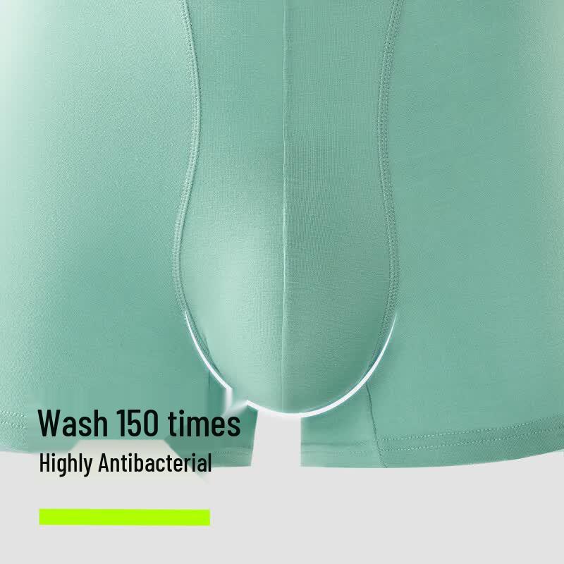 Men's Pure Cotton Antibacterial Boxer Briefs