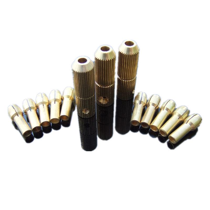 Self-Tightening Knurled Mini Drill Chuck & Bit Holder for Woodworking