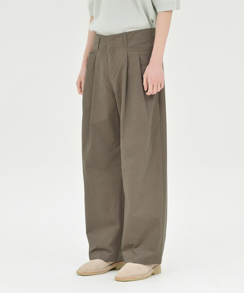 Beulaunyadeu Structured Wide Pants, Brown
