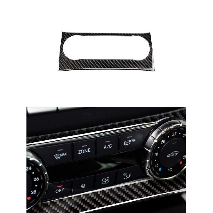 Car Accessories Interior Carbon Fiber Stickers For Mercedes-Benz C Class W204 2007-2013 Entral Console A/C Switch Panel