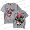 Kimetsu No Yaiba Cartoon T-shirt Aesthetics Vintage Kanroji Mitsuri Fashion Y2K Tops Short Sleeve Japanese Styles Men Women Tee