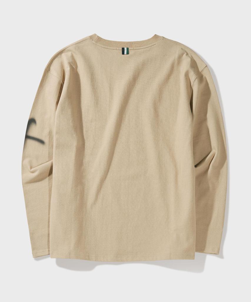 FFEFF STUDIO Cross F Long Sleeve T-Shirt (Beige)