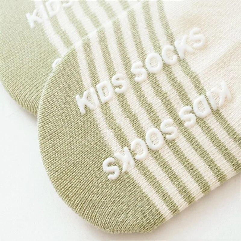 4Pairs/Set Newborn Baby Boat Socks For Girls Boys Summer Infant Girl Boy Toddler Floor Sock Anti-slip 0-4Y Children's Socks