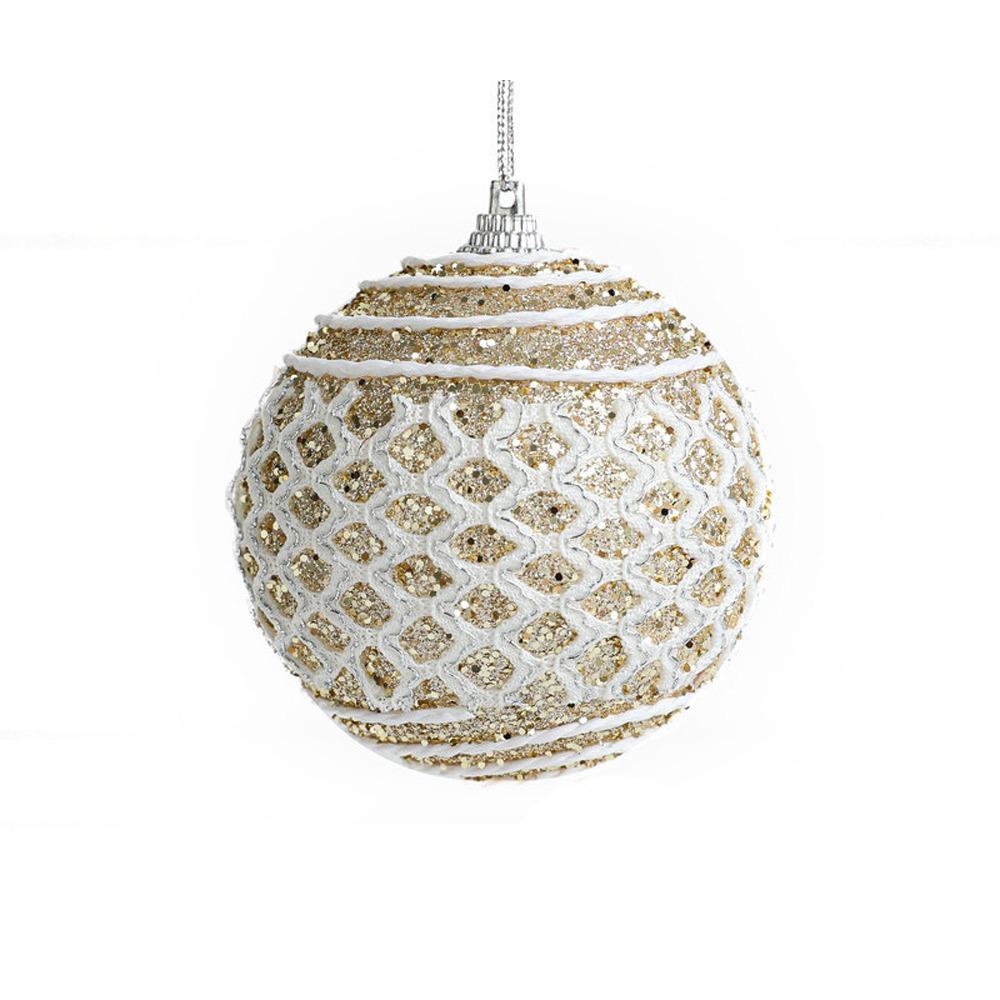 

3pcs 8cm Christmas Hanging Balls Sequin Merry Christmas Decor Xmas Tree Pendants Party Favors шампанского