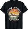 Vintage Stupid Canadian Wolf Bird Cute Loon Sarcastic Animal T-Shirt