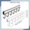 2 Coffee Cup Holders with Hooks, Hanging Rack, Iron under-Cabinet Organizer for Kitchen