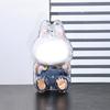 1/2pcs Doll Protective Shell, Transparent Figurine Display Box, Dust Cover, Backpack Pendant, Plush Doll Labubu Storage Bag/Box