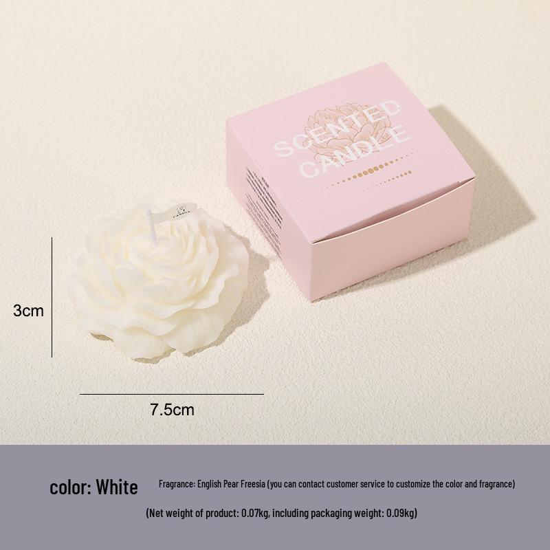 Creative Peony Scented Flower-Shaped Candle - Gift for Mother's Day & Women's Day