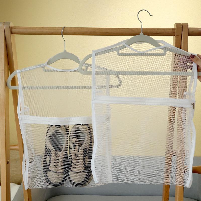 Sneaker Wash Bag Durable Fabric Thick Layer Laundry Bag for Shoes Clothing Airing Drying Net Bag Reusable for Women Men