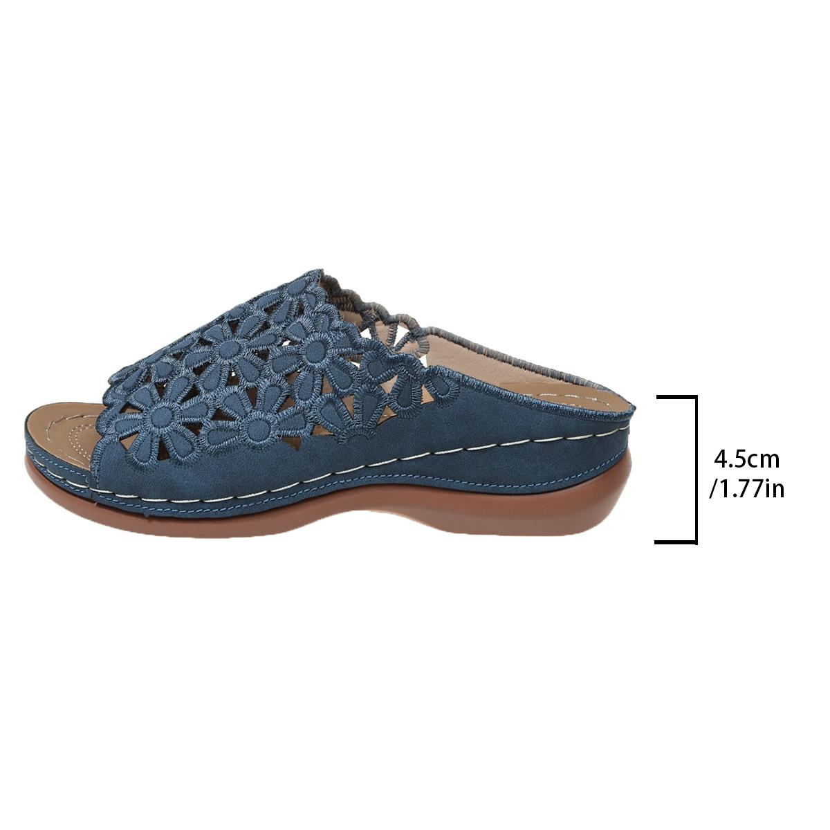 

Simple Shoes - Casual Mid-heel Women s Shoes - Wedge Slippers 43 Темно-синій