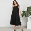 Summer Women Sleeveless Tank Holiday Long Dress Round Neck Casual Loose Maxi Dress Bottoming Dress Plus Size