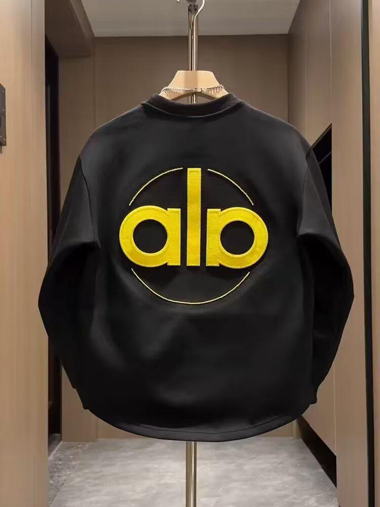 2025 Autumn Men's Trendy Letter Embroidery Round Neck Loose Sweatshirt