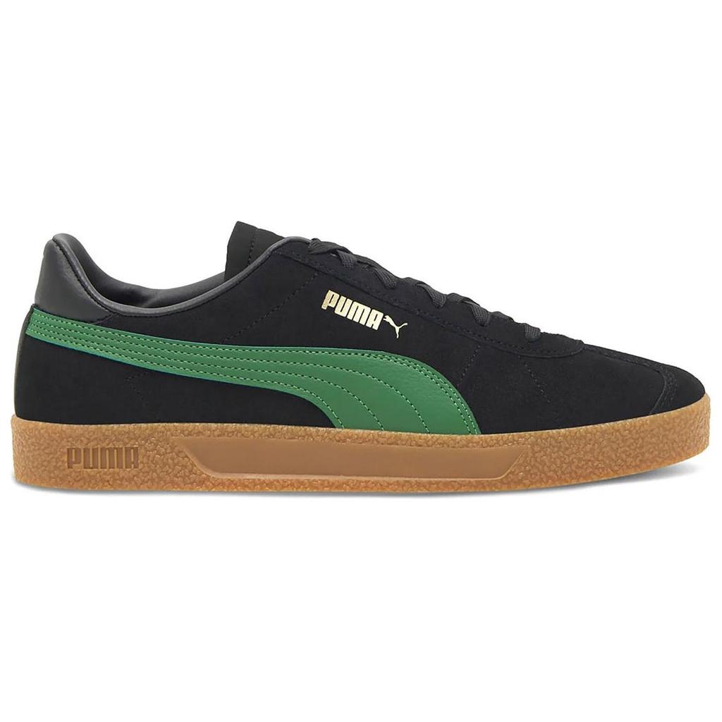 Puma Club Classic Comfortable Low-Top Sneakers Men Sneakers Black Green 381111-27