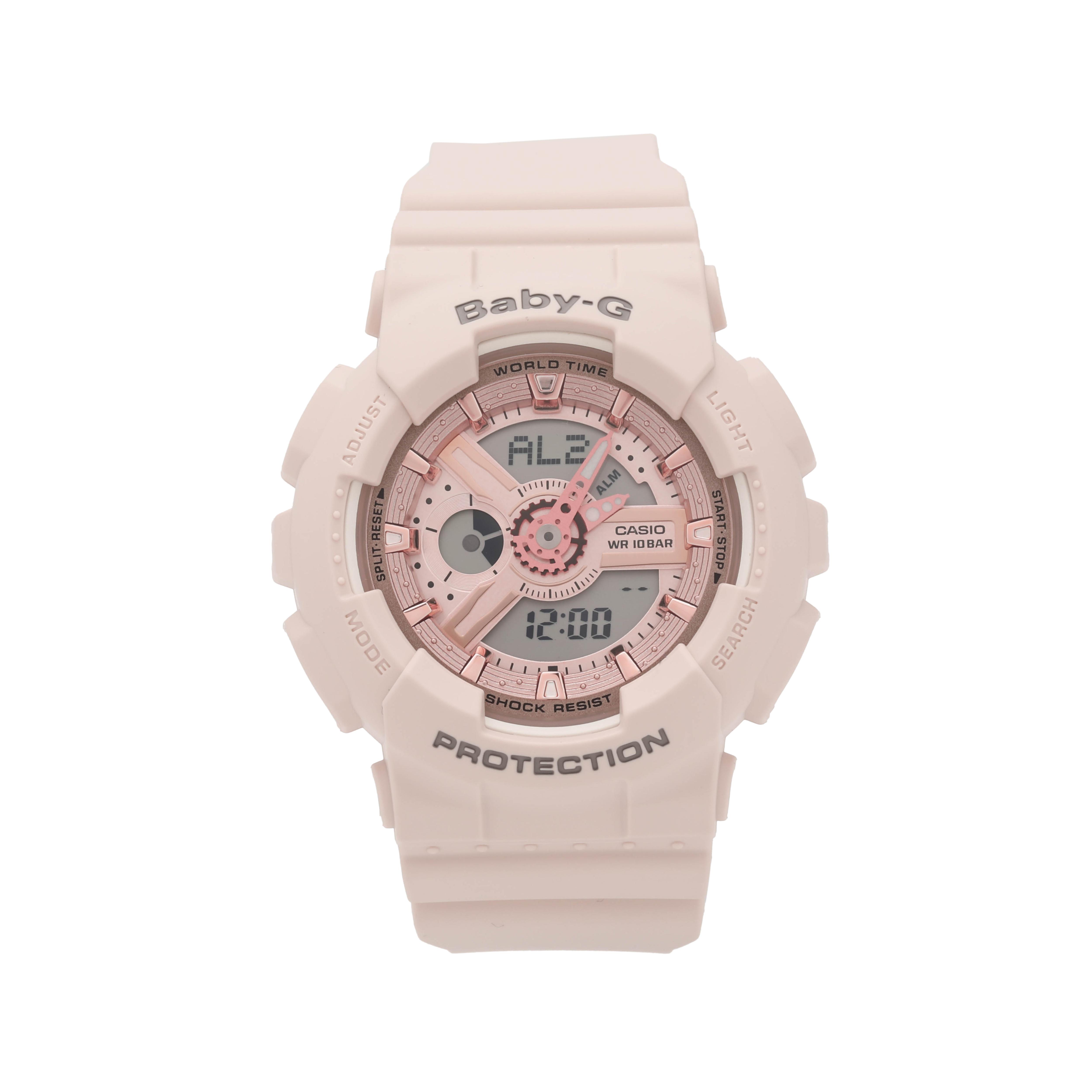 Casio Baby-G Series 100M Waterproof Quartz Movement Resin Strap Watch Pink Dial Women watches BA-110XCP-4A Regular Watch Box,Pink Strap