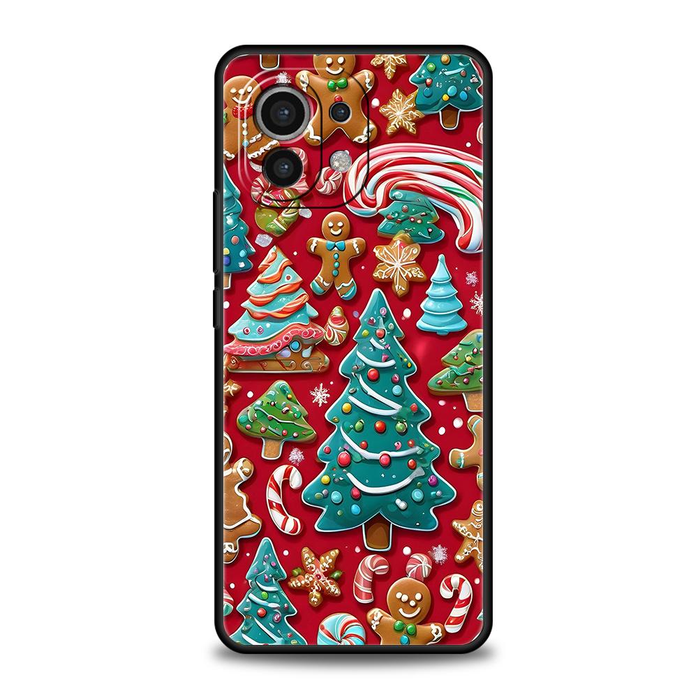 

New Year Christmas Phone Case for Xiaomi Poco F6 F5 F4 F3 X6 X5 X4 X3 NFC M5 M4 M3 C51 C50 C55 GT 5G Soft TPU Cover Capas Fundas Xiaomi Poco M5