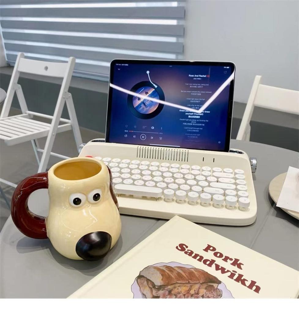 Hundebecher Kaffeetasse Hochtemperaturbeständig Leicht Keramik Niedlich Lustig Geschenk Unisex Kinder Stilvoll Anime-Figur