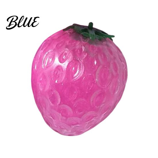 Stress Relief Toy Grape Strawberry Fruit Squeeze Colorful TPR Balls Soft Fidget for Kids Adults Portable Decompression Gadget Anxiety Party Favors