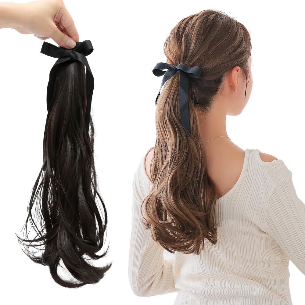 

AQUADOLL (Aquadoll) Ribbon-attached Curly Ponytail wgt827JBK
