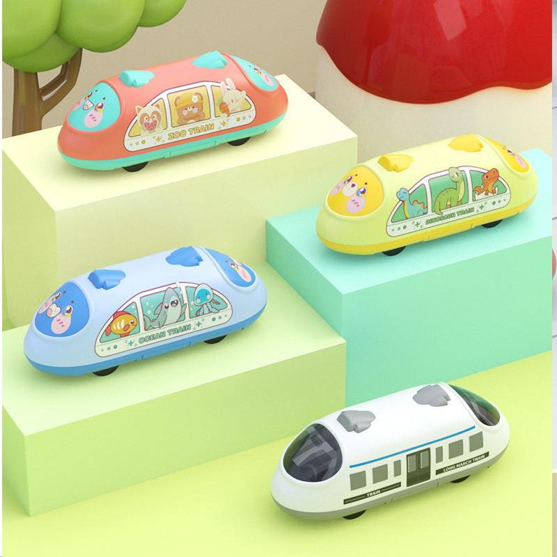 Children's High-speed Train Toy Car Inertial Train Harmony Express Train Model Boy Gift Wholesale Plastic/plasticine Material