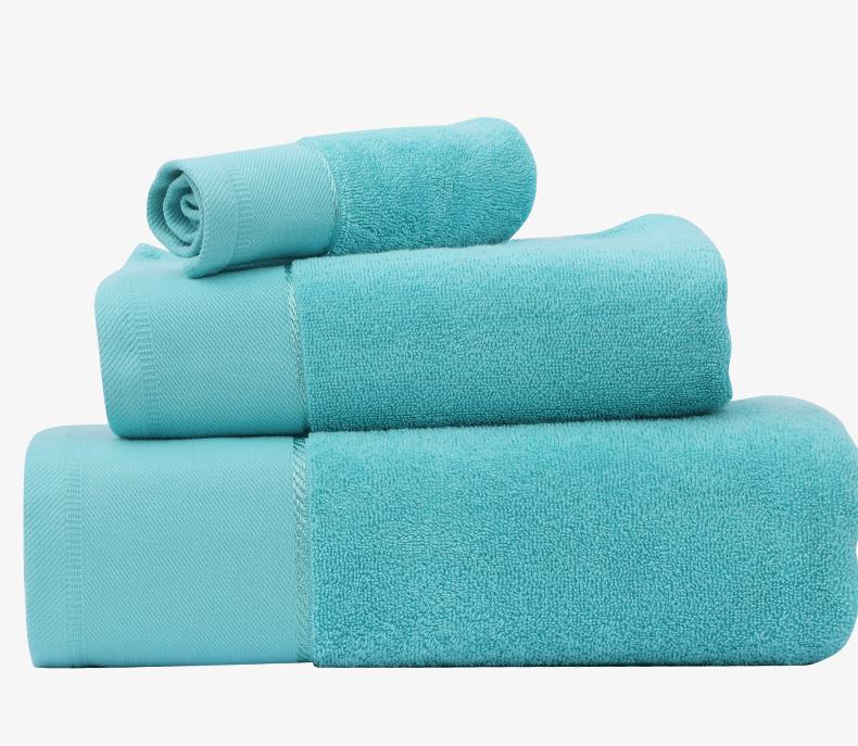 Factory Premium 100% Cotton Bath Towel Set for Hotels Custom Soft Lint-Free Luxury Bath